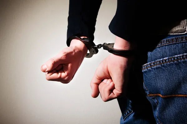 Man in handcuffs — Stock Photo, Image