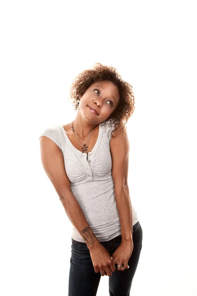 Afro-Amerikaanse vrouw. — Stockfoto