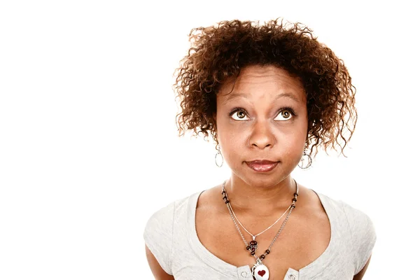 Mujer bastante afroamericana —  Fotos de Stock