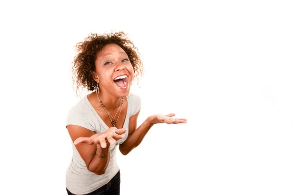 Bella donna afro-americana — Foto Stock