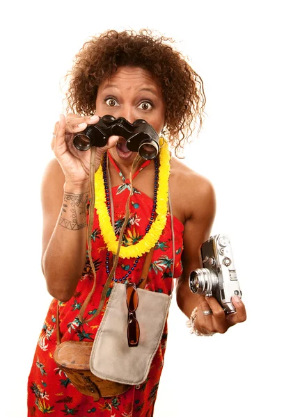 African-American Tourist — Stock Photo, Image