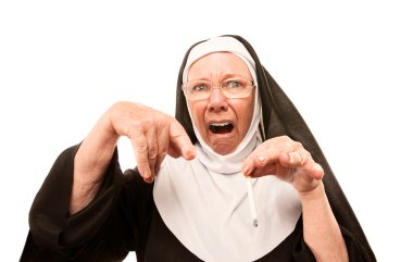 Sigara tarafından dehşete Rahibe