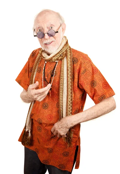 New Age Senior Man — Stockfoto