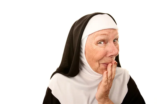 Śmieszne zakonnica — Zdjęcie stockowe