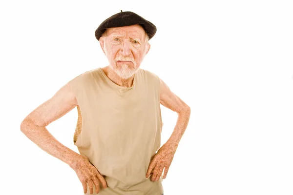 Obehaglig äldre man — Stockfoto
