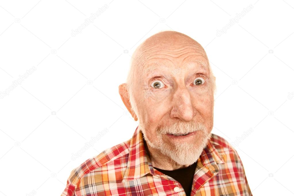 驚いた表情でハンサムなシニア男性 ストック写真 C Creatista