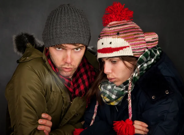 Bundled Up Couple — Stock Photo, Image