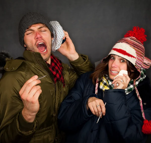 Sick Couple — Stock Photo, Image