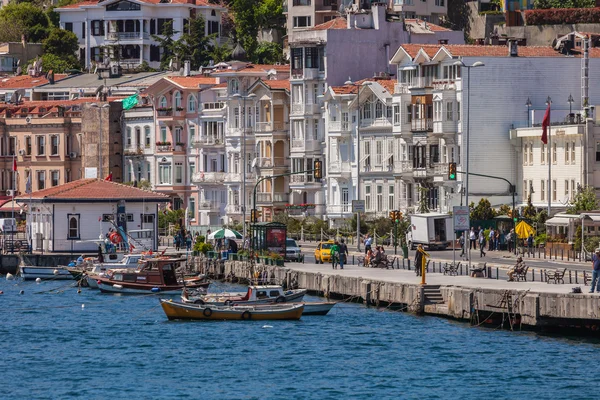 Vlew of Istanbul from Bosphorus Strait — стоковое фото