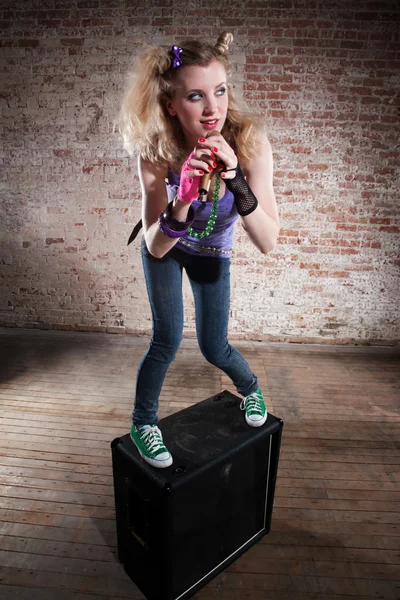 Female rocker — Stock Photo, Image