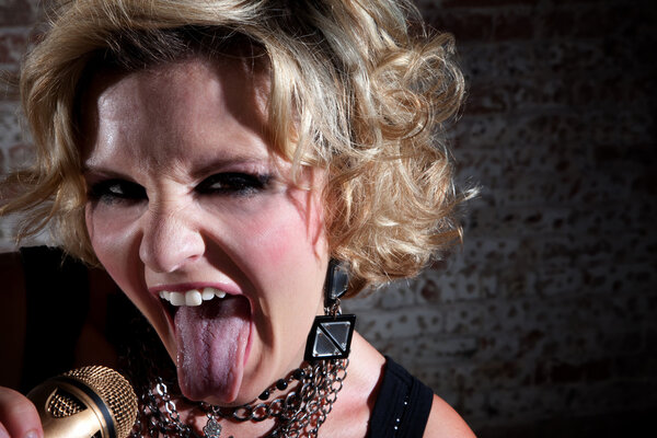 Female punk rocker