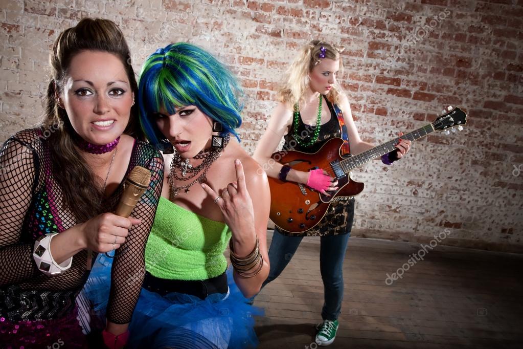 Female Punk Rock Band Stock Photo C Creatista 40176209