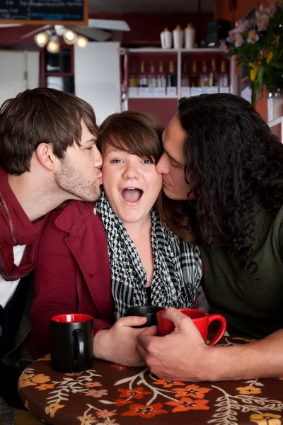A complicated love triangle — Stock Photo, Image