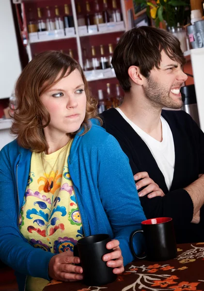 Bickering and frustrated couple — Stock Photo, Image