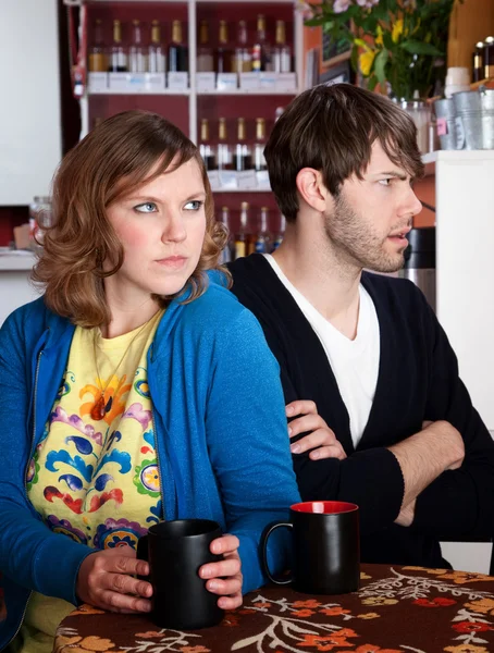 Bickering and frustrated couple — Stock Photo, Image