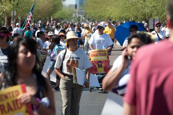 Arizona imigrační Sb1070 protestní shromáždění — Stock fotografie