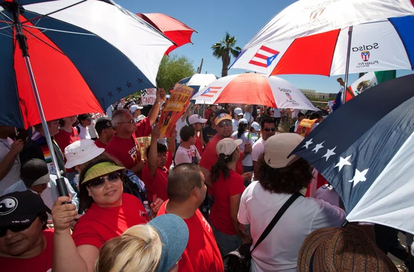 Manifestación de protesta de inmigración SB1070 de Arizona — Foto de Stock