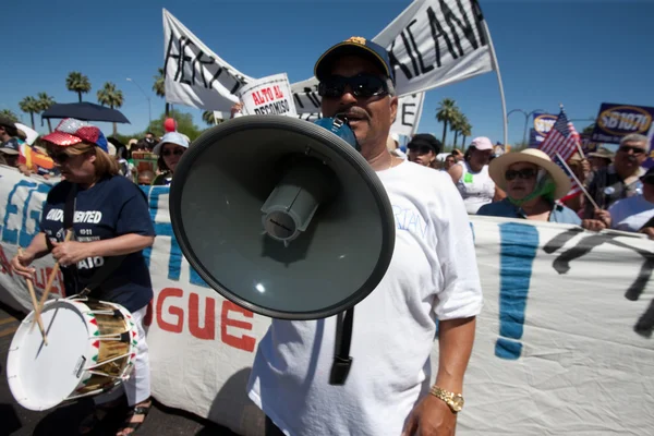 Manifestación de protesta de inmigración SB1070 de Arizona — Foto de Stock