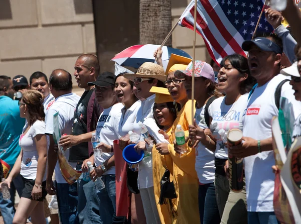 Arizona imigrační Sb1070 protestní shromáždění — Stock fotografie