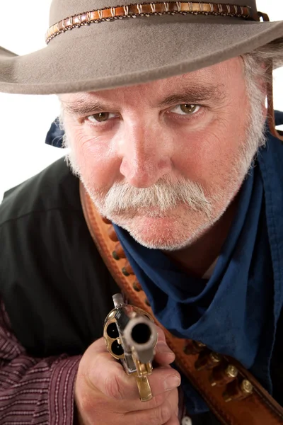 Gemein aussehender Cowboy — Stockfoto