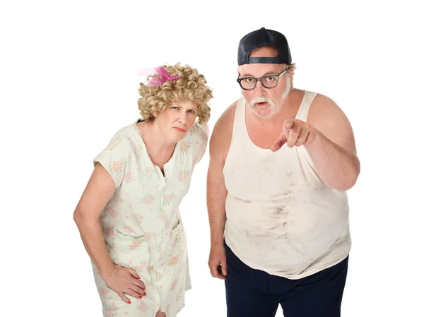 Suspicious Couple — Stock Photo, Image