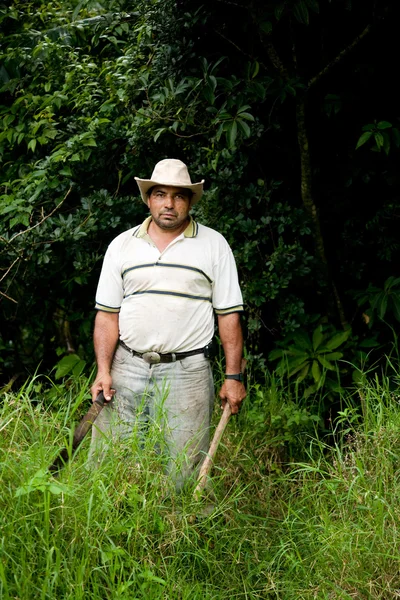 Costa Rican ranch hand — Stock Photo, Image