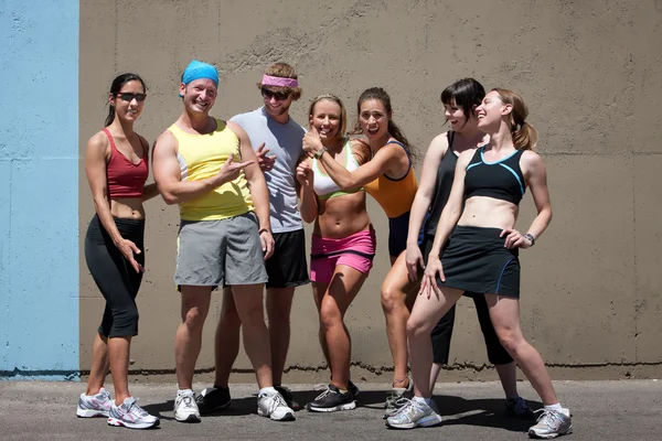 Happy runners are fit runners — Stock Photo, Image