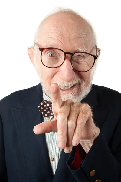 Obnoxious Senior Man — Stock Photo, Image