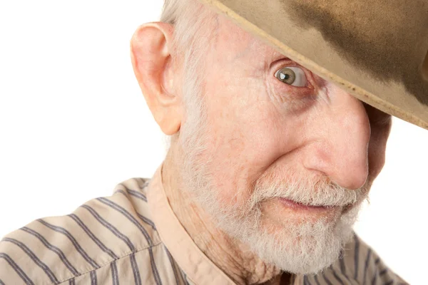 Grungy Senior Cowboy — Stock Photo, Image