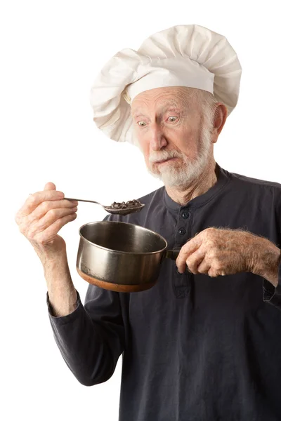 Śmieszne starszy kucharz — Zdjęcie stockowe