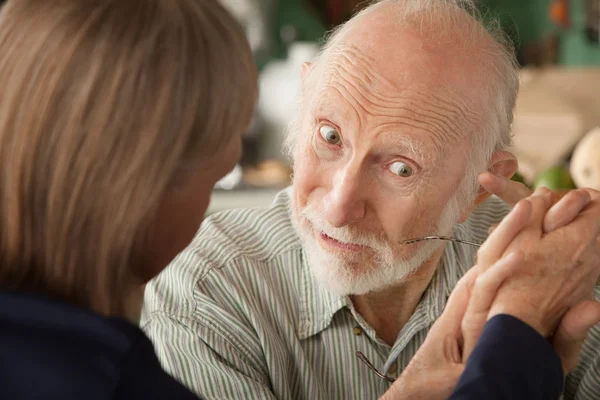 Senior couple at home — Stock Photo, Image