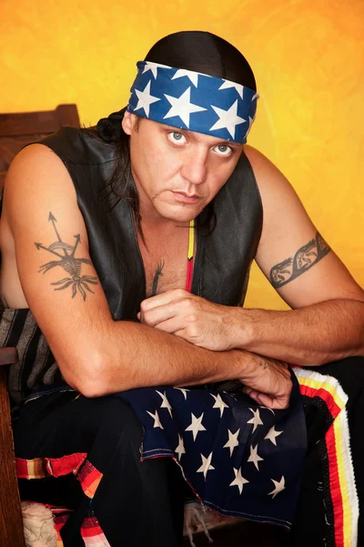 Native Amerikaanse man — Stockfoto