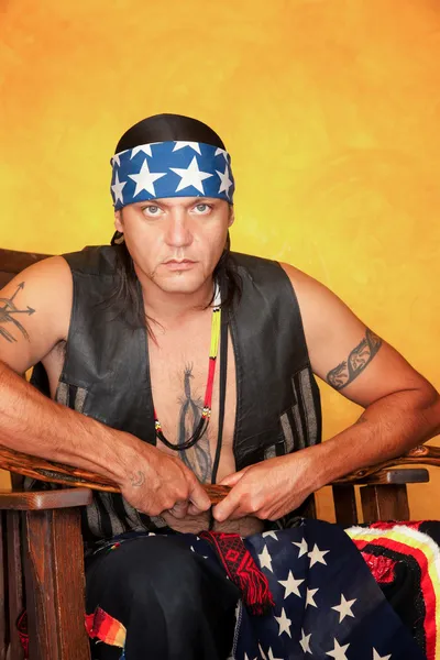 Native Amerikaanse man — Stockfoto