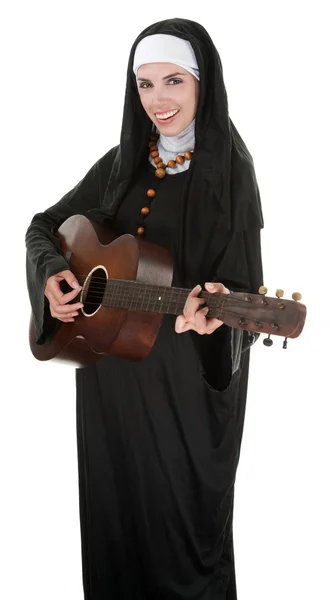 Musical Nun — Stock Photo, Image