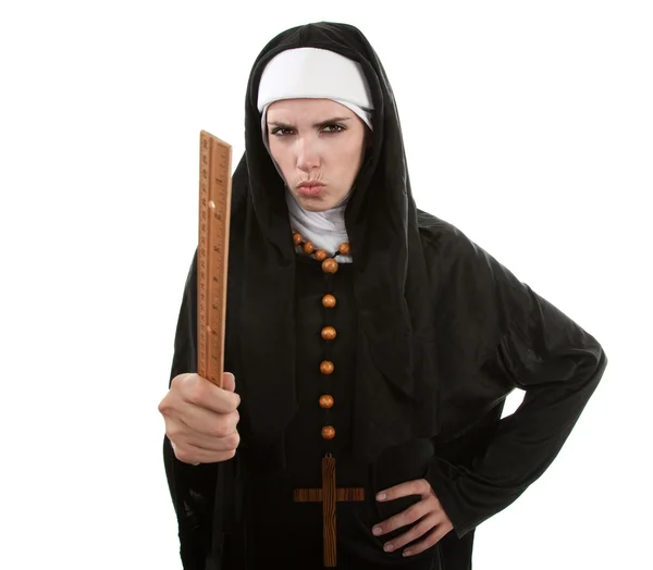 The Angry Nun — Stock Photo, Image