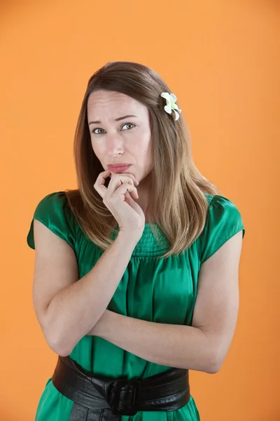 Concerned Woman — Stock Photo, Image