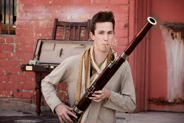 Bassoon Performer — Stock Photo, Image