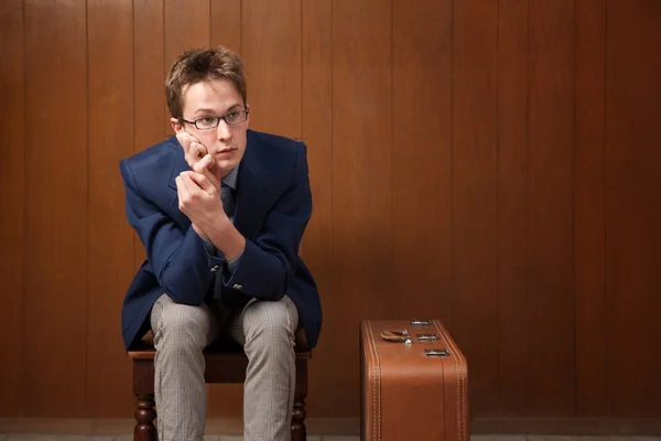 Bored Traveller — Stock Photo, Image