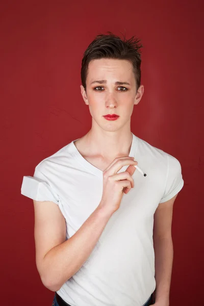 Smoking Teen — Stock Photo, Image