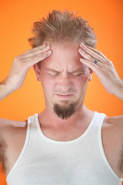 Starke Kopfschmerzen — Stockfoto