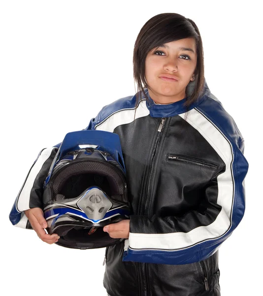 Latina adolescente Racer — Fotografia de Stock