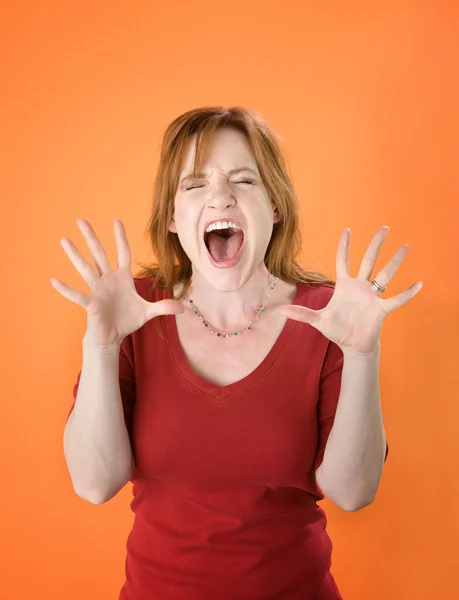 Shouting Red Head — Stock Photo, Image