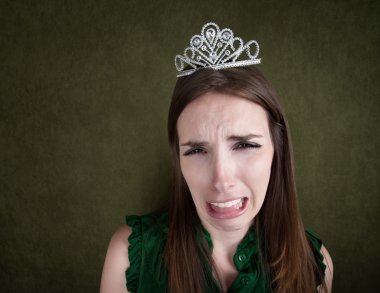 Weeping Woman In a Tiara clipart