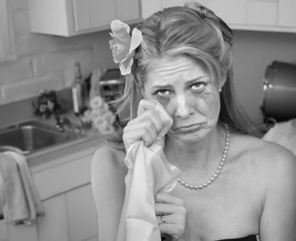 Mulher chorando — Fotografia de Stock