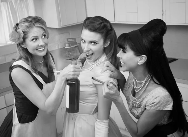 Partying Housewives — Stock Photo, Image