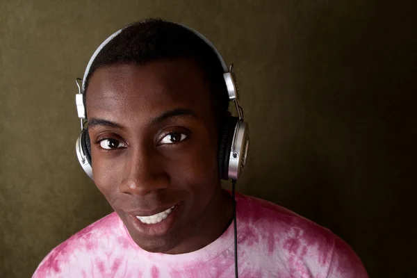 Handsome Man with Headphones — Stock Photo, Image