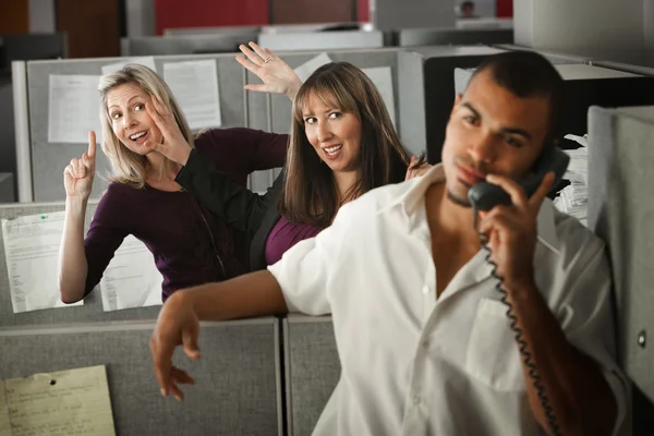 Office Women Flirting — Stock Photo, Image