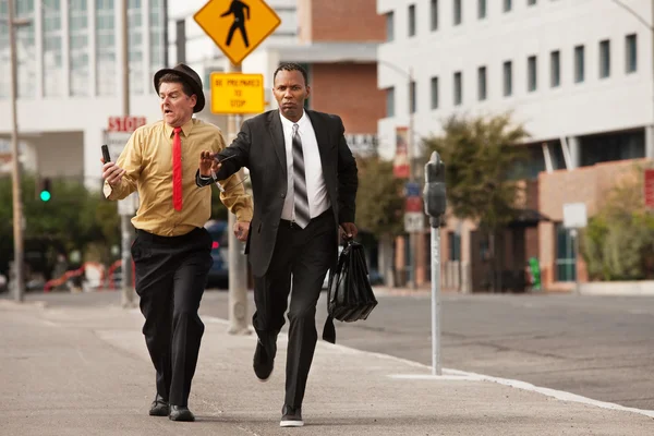 Businessmen In A Hurry — Stock Photo, Image