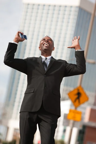 Excited Businessman — Stock Photo, Image