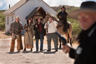 Çete altı eski Batı Outlaws